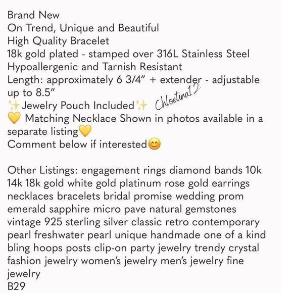 #44 18k gold Chunky Cuban/Curb Link Bracelet - Picture 8 of 8